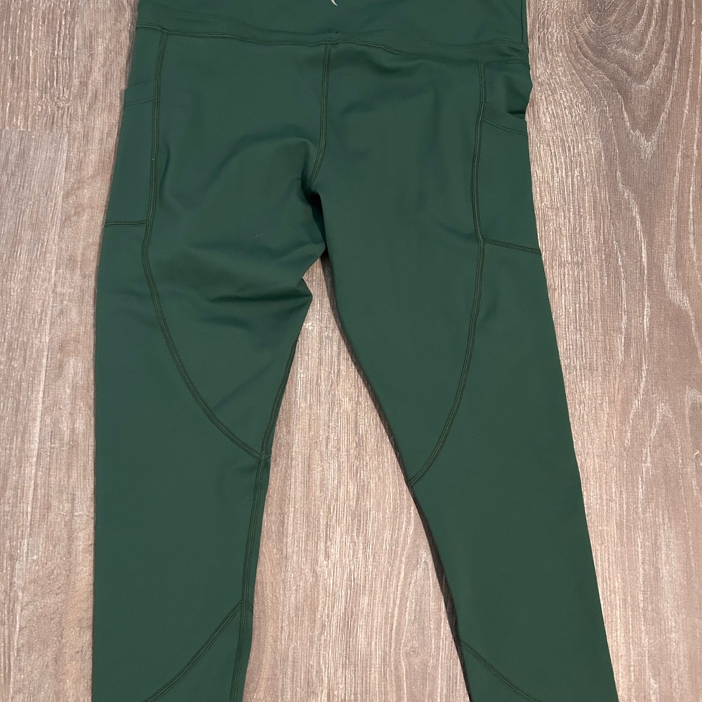Zyia Pine Green High-Waisted Leggings